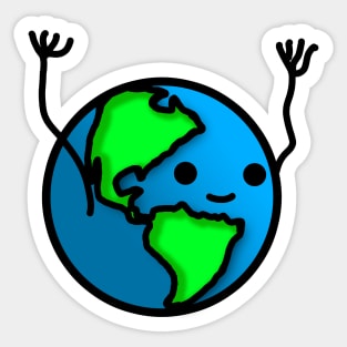 Happy Earth Sticker